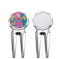Golf Divot Repair Tool with Ball Marker