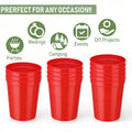 16 oz Smooth Wall Plastic Stadium Cup