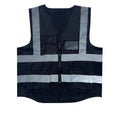 Safety Vest Jacket with Front Zipper & Pockets