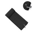 Dual-Sided Sublimated Microfiber Golf Towel with Carabiner