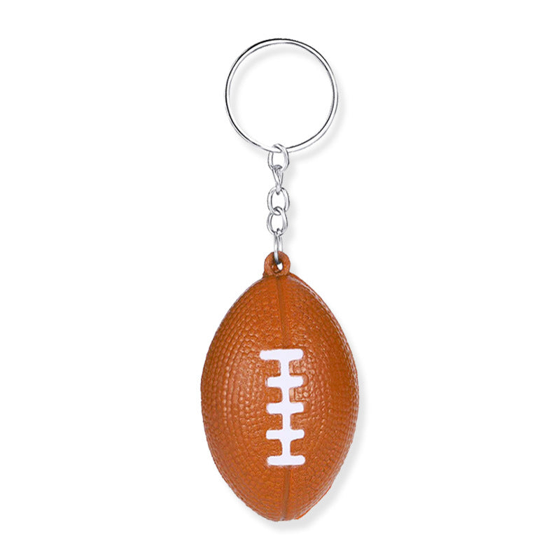 Sports Ball Stress Reliever Keychain