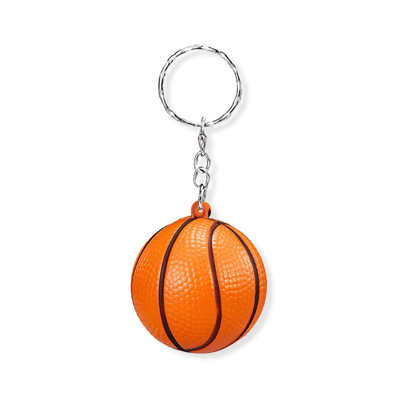 Sports Ball Stress Reliever Keychain