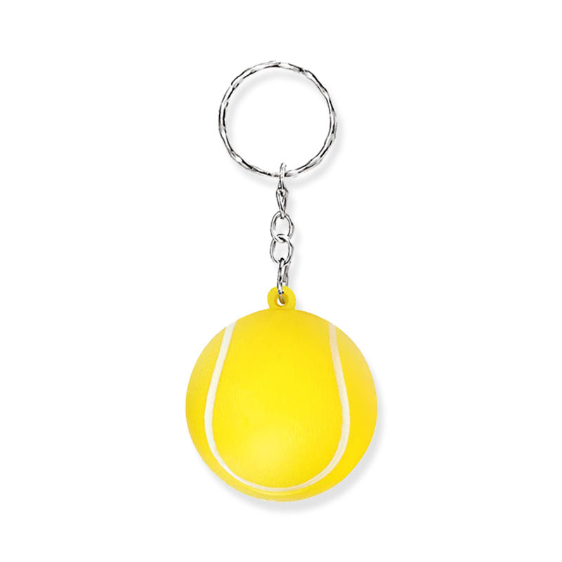 Sports Ball Stress Reliever Keychain
