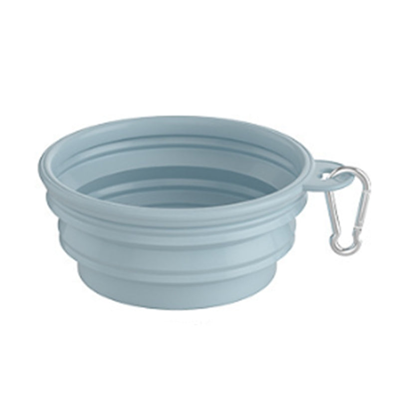 Silicone Collapsible Pet Bowl with Carabiner