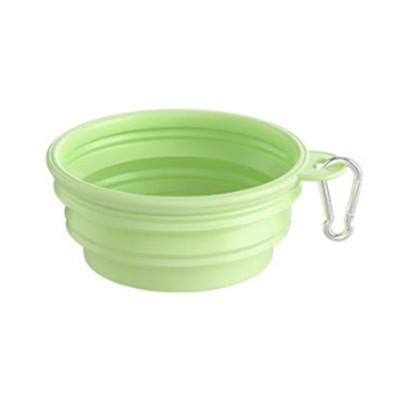 Silicone Collapsible Pet Bowl with Carabiner