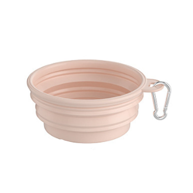 Silicone Collapsible Pet Bowl with Carabiner