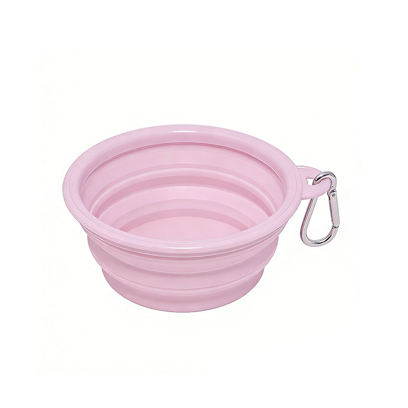 Silicone Collapsible Pet Bowl with Carabiner