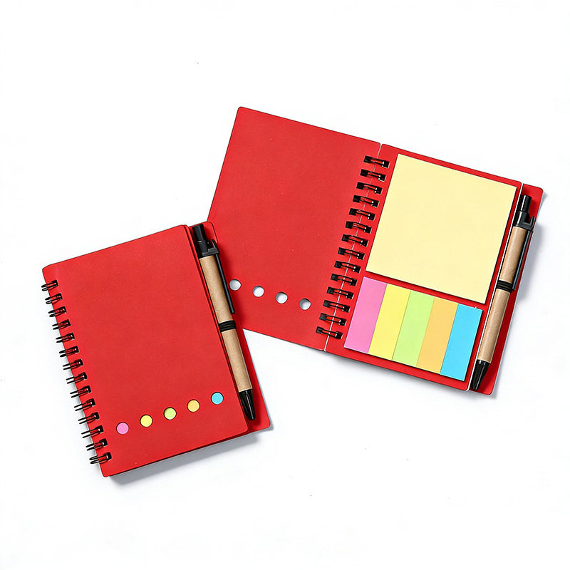 Eco Magnetic Notebook with Sticky Notes & Pen