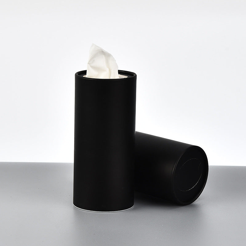 Full Color Car Cylinder Tissue Box