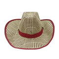 Curved Straw Cowboy Visor Hat