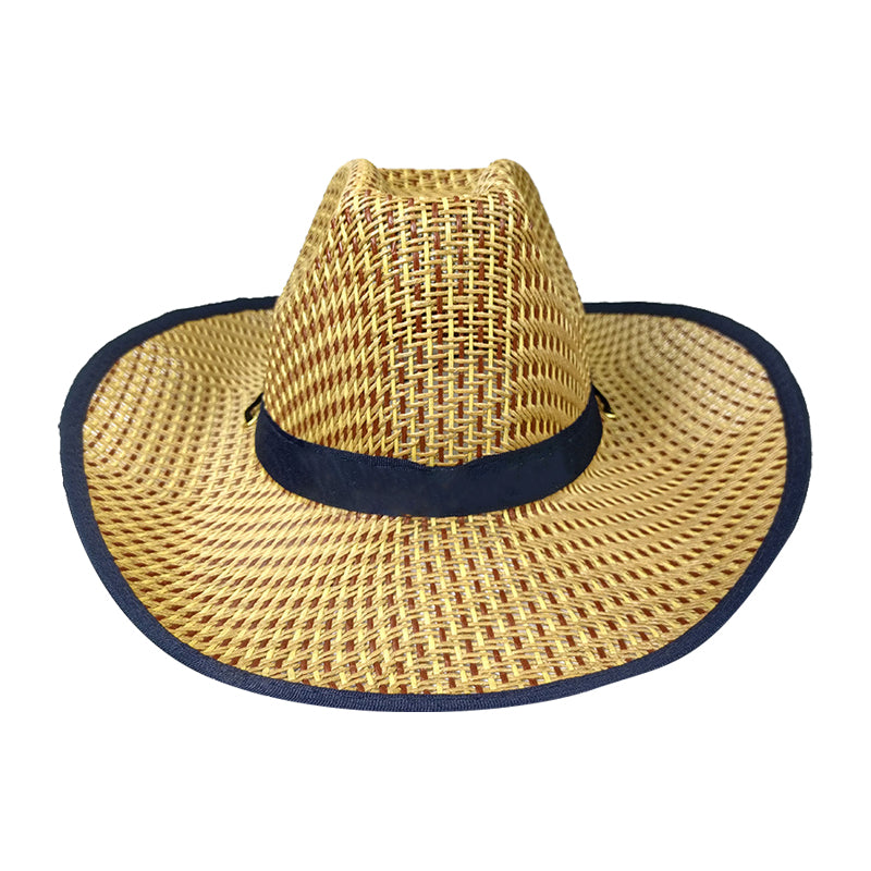 Curved Straw Cowboy Visor Hat