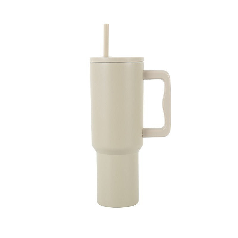 40 oz Stainless Steel Tumbler with Handle and Straw