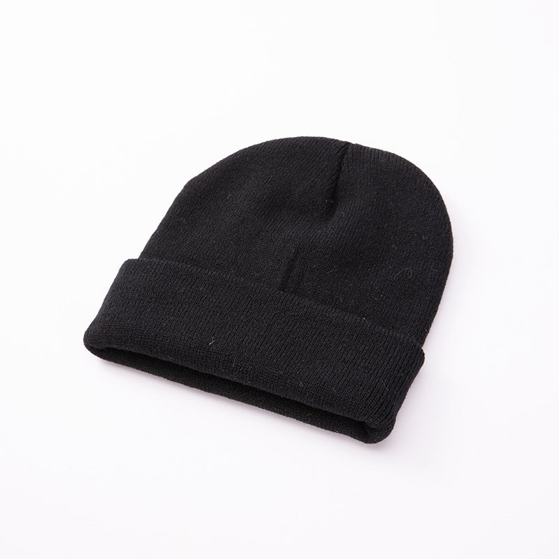 Knit Beanie with Fold-Up Cuff