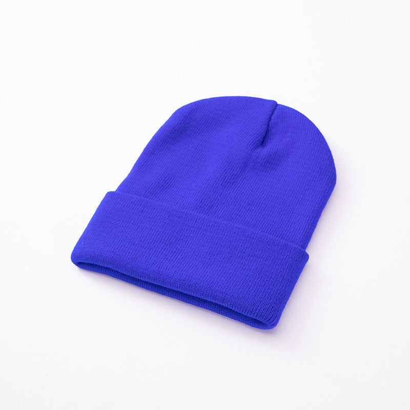 Knit Beanie with Fold-Up Cuff