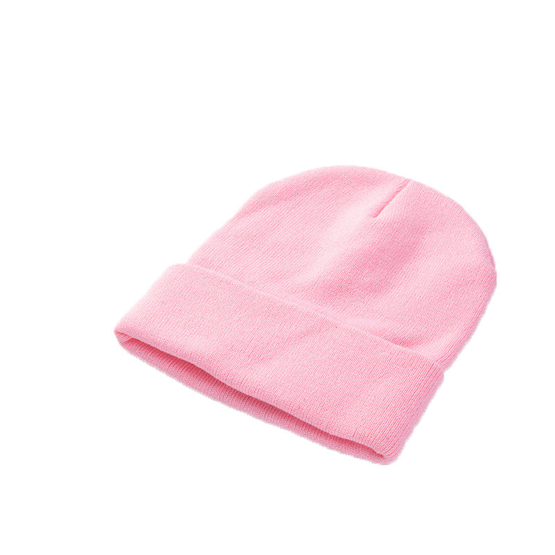Knit Beanie with Fold-Up Cuff