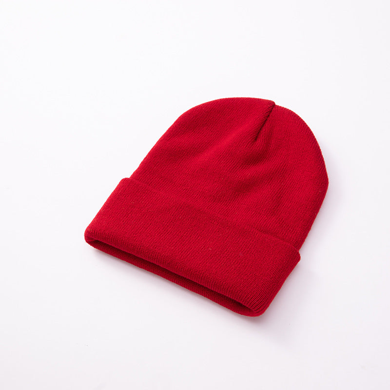 Knit Beanie with Fold-Up Cuff