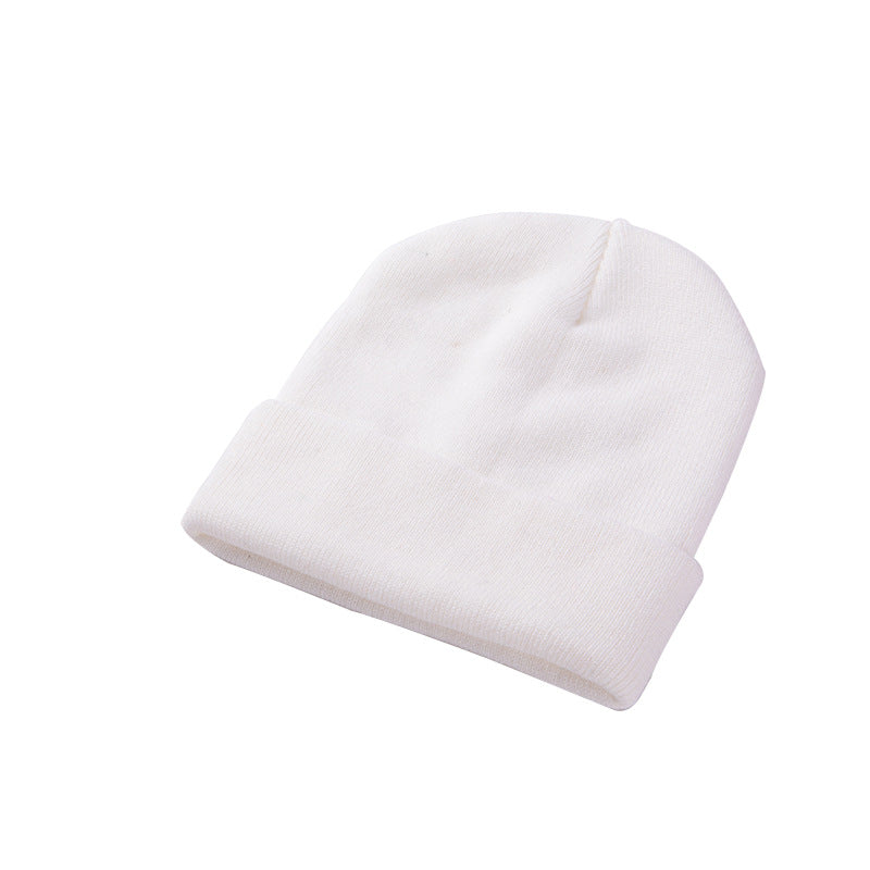Knit Beanie with Fold-Up Cuff