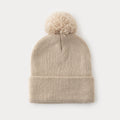 Long Knit Hat with Pompom