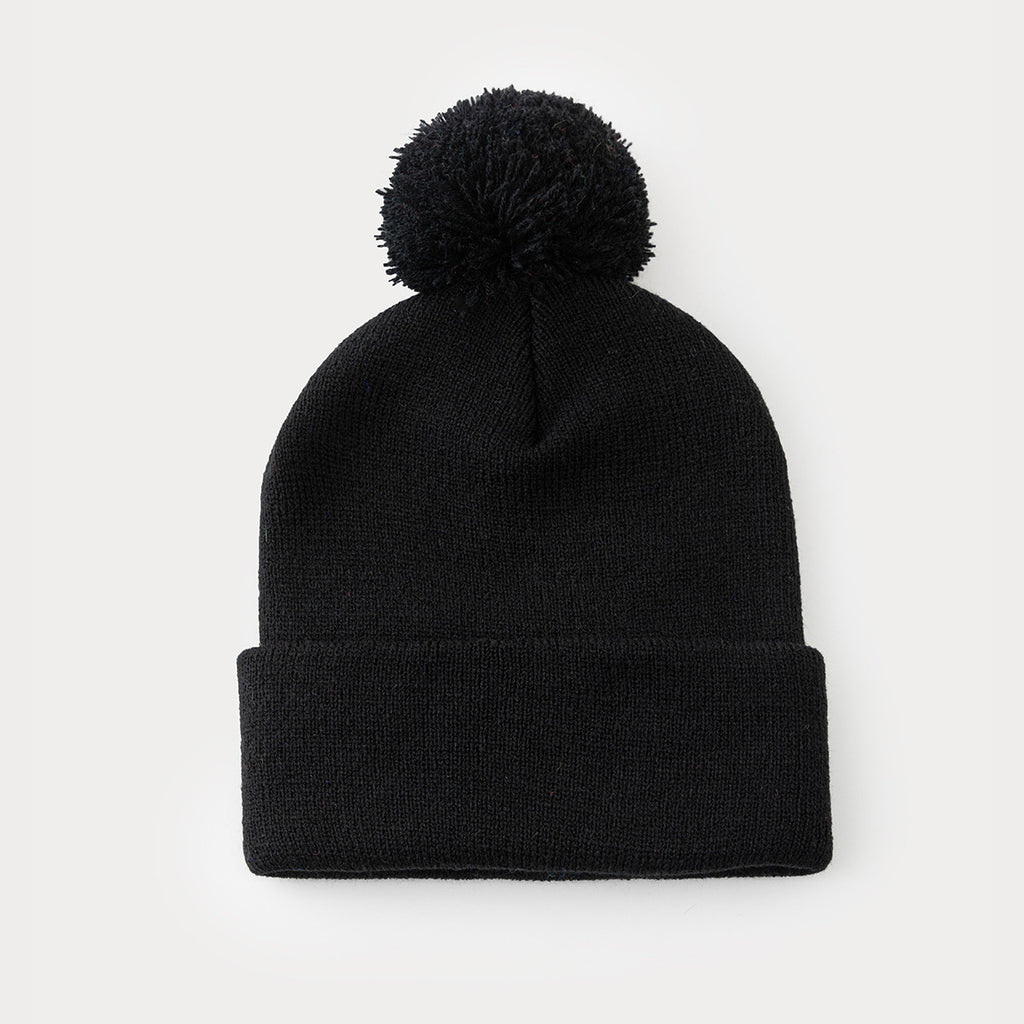 Long Knit Hat with Pompom