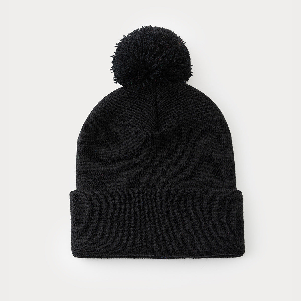 Long Knit Hat with Pompom