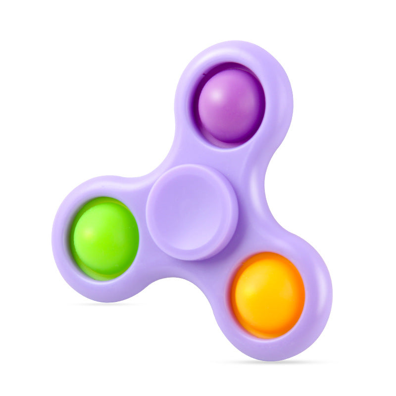 3-Bubble Push Pop Fidget Spinner