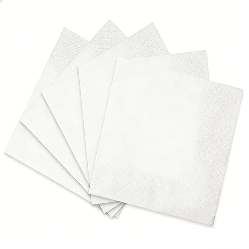 3-Ply White Cocktail Napkin