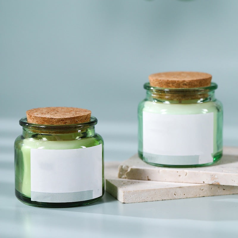 Glass Jar Candle with Bamboo Lid