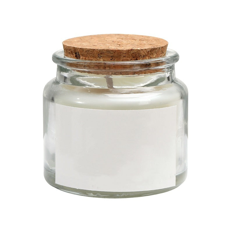 Glass Jar Candle with Bamboo Lid