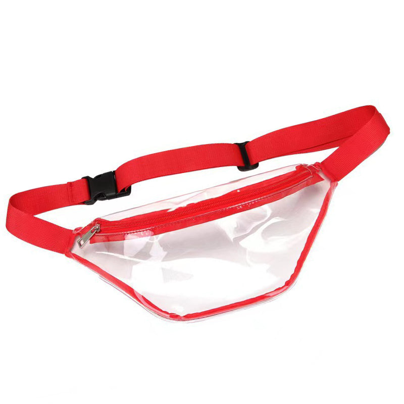 Clear Zippered PVC Fanny Pack