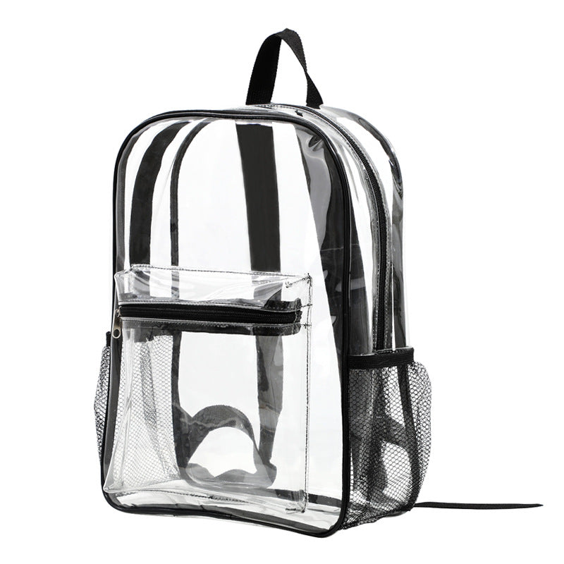 Heavy-Duty Clear PVC Multi-Function Backpack