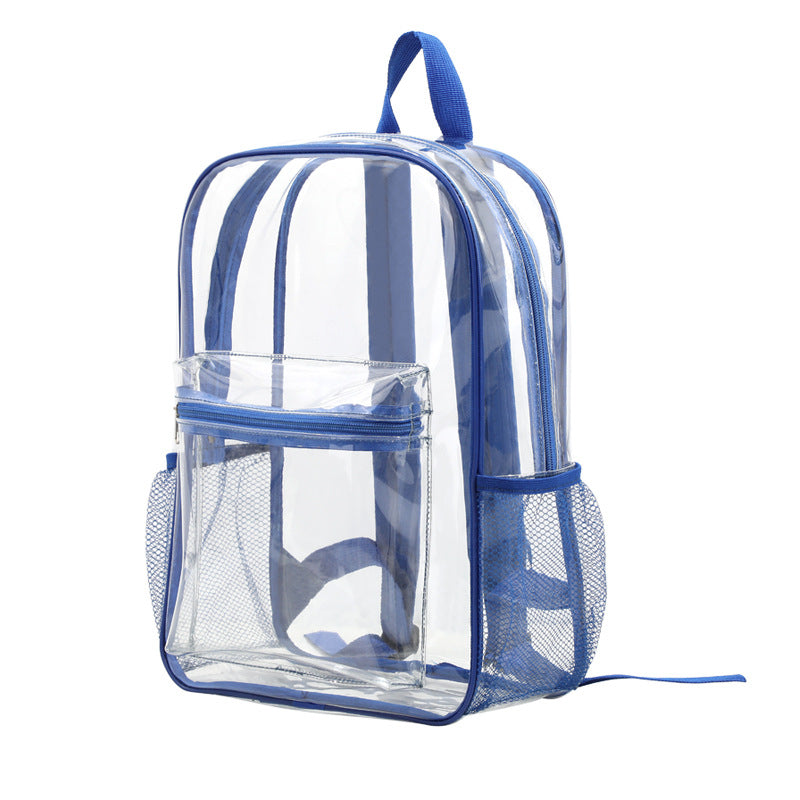 Heavy-Duty Clear PVC Multi-Function Backpack