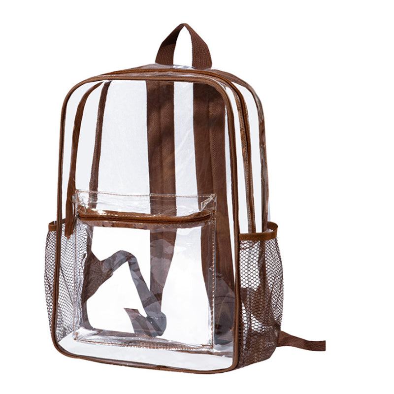 Heavy-Duty Clear PVC Multi-Function Backpack