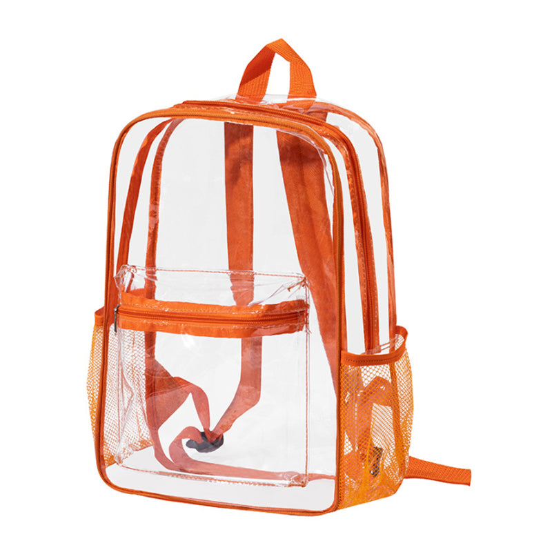 Heavy-Duty Clear PVC Multi-Function Backpack