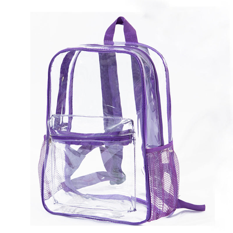 Heavy-Duty Clear PVC Multi-Function Backpack