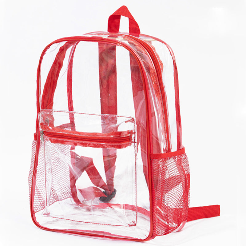 Heavy-Duty Clear PVC Multi-Function Backpack