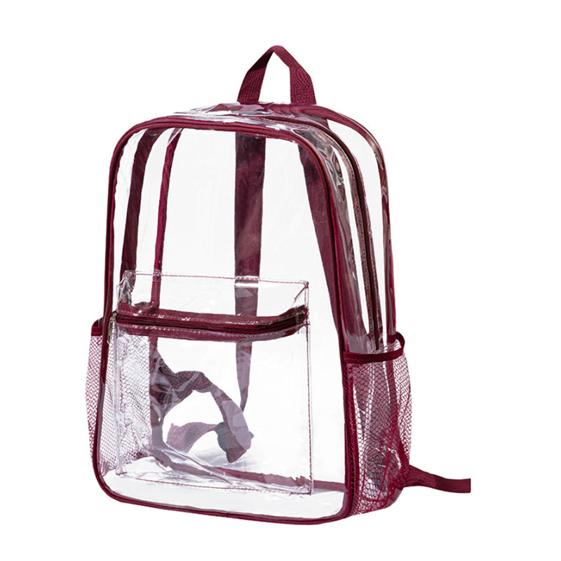 Heavy-Duty Clear PVC Multi-Function Backpack
