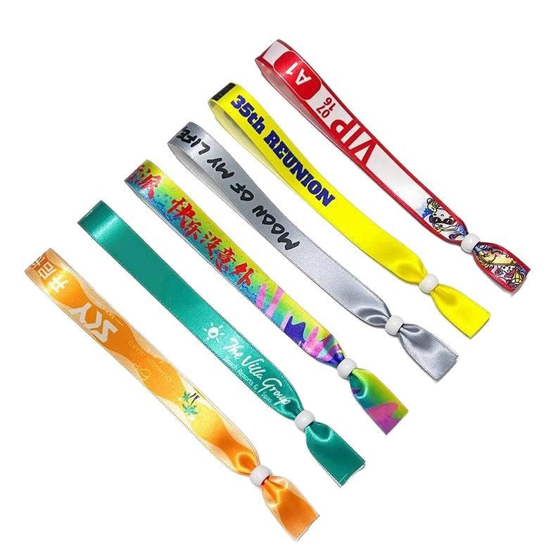 Sublimated Event Wristbands with Locking Bead