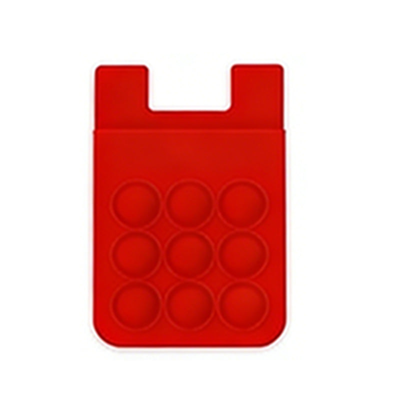 Popper Stress Reliever Silicone Phone Wallet