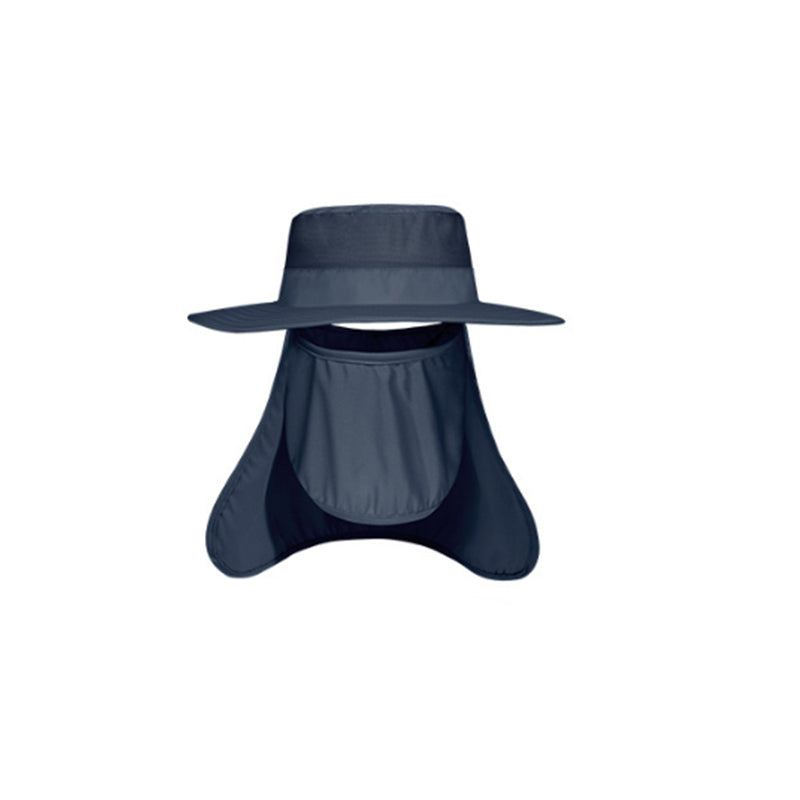 Nylon Sun Hat with Neck Flap and Face Cover