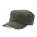 Adjustable Cotton Flat Top Military Cap