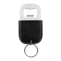 Vegan Leather Paddle Bottle Opener Keychain