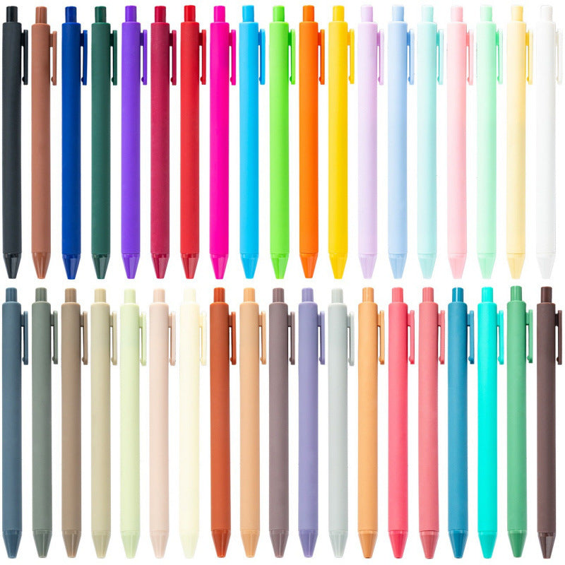 Soft Rubberized Touch Retractable Gel Pen