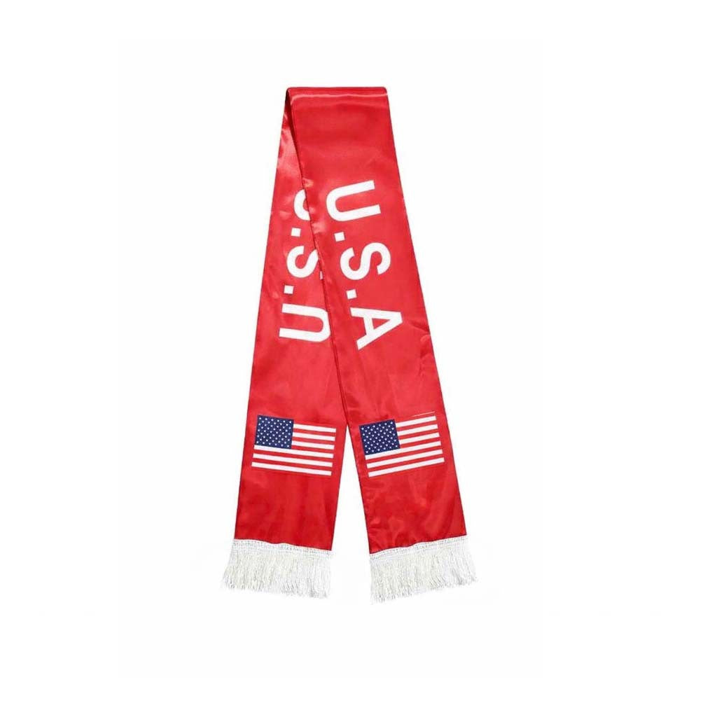 Custom World Cup Fan Scarf with Fringe