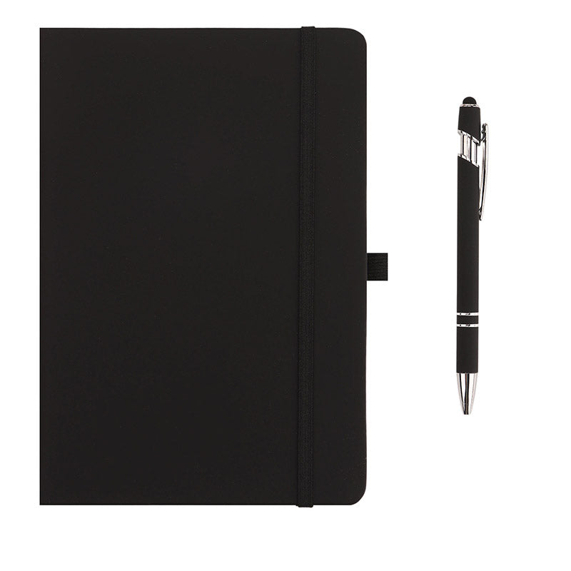 Notebook with Pen and Elastic Band Closure