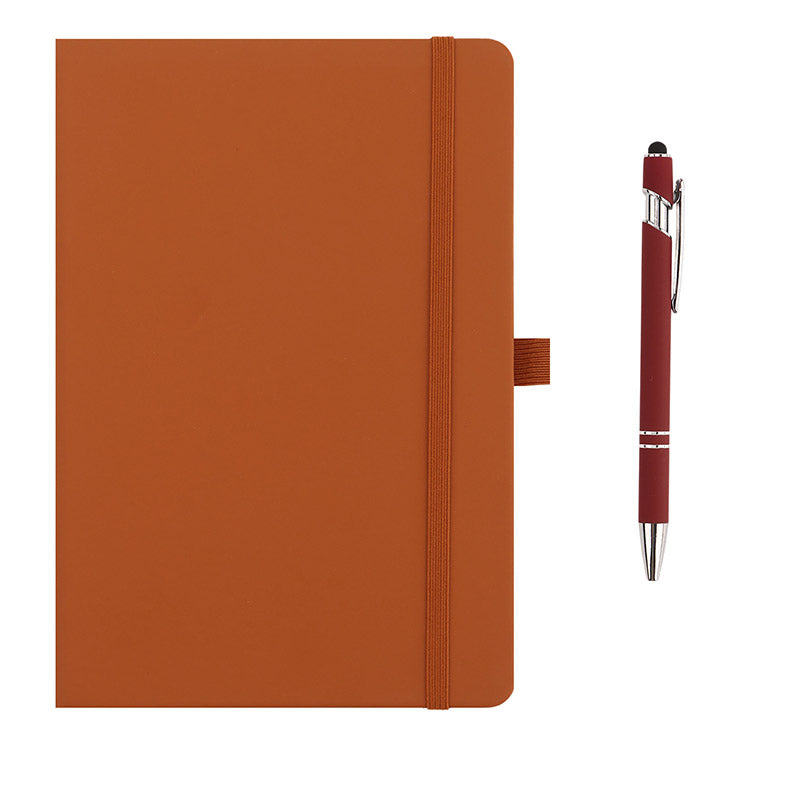 Notebook with Pen and Elastic Band Closure