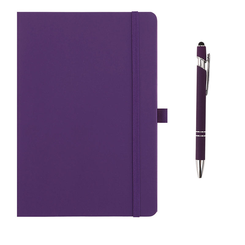 Notebook with Pen and Elastic Band Closure