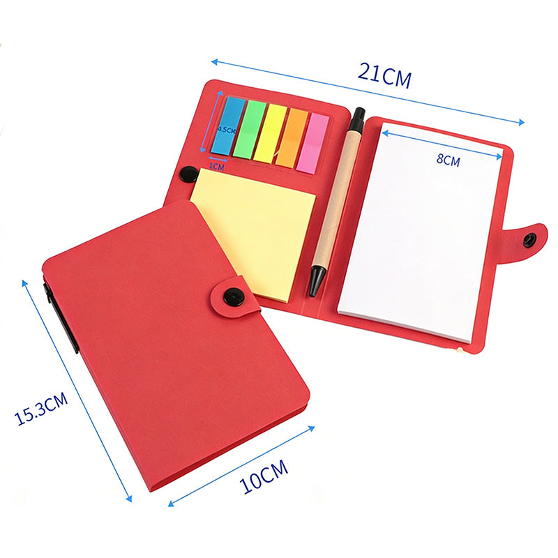 Kraft Sticky Notebook with Pen