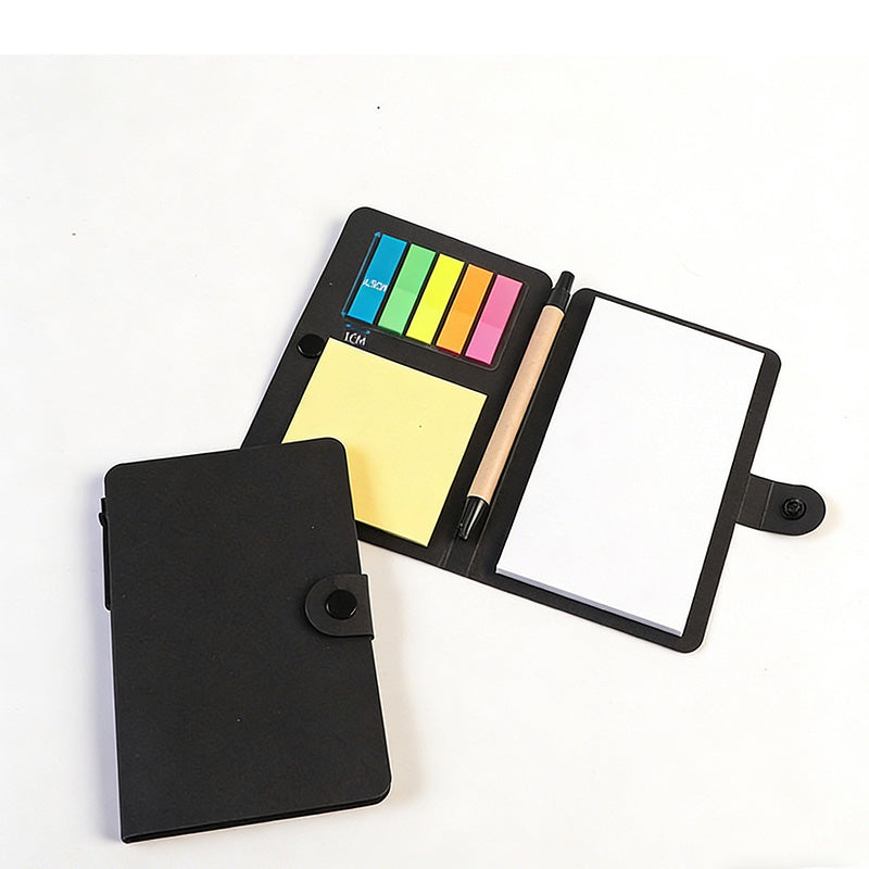 Kraft Sticky Notebook with Pen