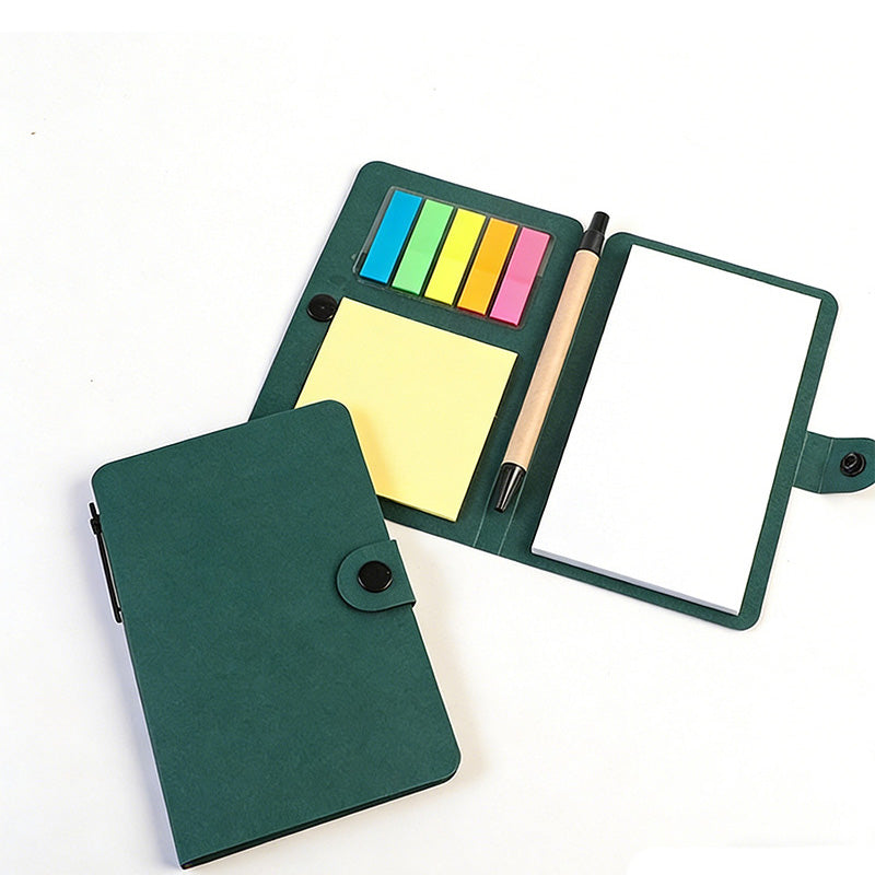 Kraft Sticky Notebook with Pen