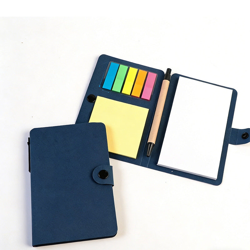 Kraft Sticky Notebook with Pen
